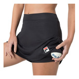 Shorts Saia Feminino Fila Tennis Preto - F12tn