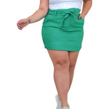 Shorts Saia Plus Size Feminina C/