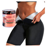 Shorts Sauna Bermuda Modelador Forro Térmico + Gel Redutor