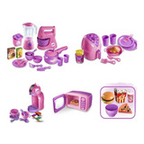 Show Cozinha 22 Peças +air Fryer Cafeteira +micro Brinquedo