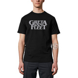 Show Greta Van Fleet Banda Hard Rock Logo Camiseta Masculina