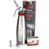 Sifão 1 Litro Gourmet Inox E 10 Capsulas Chantilly
