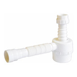 Sifão Copo Sanfonado P/ Pias Lavatórios Tanques Cosinha Fere Cor Branco