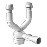 Sifao Duplo Universal Extensível Copo Branco Pia Dupla