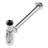 Sifão Lavatório Banheiro Metal Com Copo Cromado 1.1/2 X 7/8