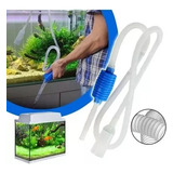 Sifão Para Limpeza De Aquário C/bomba Manual P/ Aspirar Água