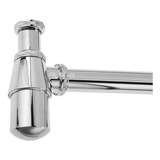 Sifão Pia Cozinha Americana Metal Com Copo 1.1/2 X 1.1/2'' Cor Cromado