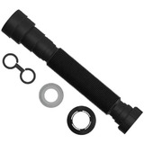 Sifão Preto Flexível Tubo Estensível Black Com Canopla 70cm