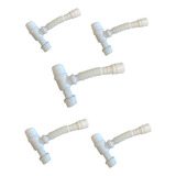 Sifão Sanfonado Universal Branco Copo Anti Cheiro Kit 5 Pçs