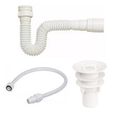 Sifão Sanfonado +engate Flexível 50cm +válvula Lavatório