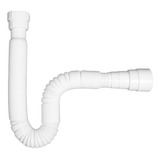 Sifao Sifonado Cozinha Banheiro Lavatório Pvc Multiuso 70cm Cor Branca