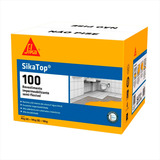 Sika Top 100 Cinza Impermeabilizante 18kg Tijolos Baldrames Acabamento Fosco