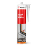 Silicone Acetico Premium Incolor Anti-mofo 280ml Wurth