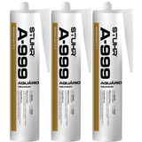 Silicone Para Aquário Stuhr A999 Incolor - 3 Tubos