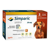 Simparic 20 Mg Antipulgas 5 A 10 Kg Com 3 Comp