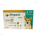 Simparic 40mg 10 A 20kg C/3 Comprimidos