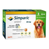 Simparic 80mg Para Cães 20,1 A 40kg - Kit Com 3 Comprimido