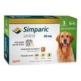Simparic Medicamento Antipulgas De 20,1kg A 40kg 3/comprimid