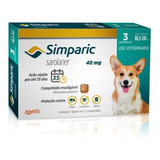 Simparic Promoção 40mg 10 A 20kg C/3 Comprimidos Original