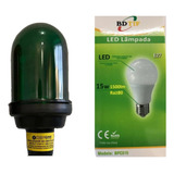 Sinalizador Verde Topo Prédio C/ Fotocélula + Lâmpada Led