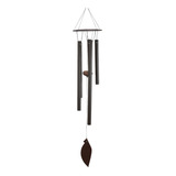 Sino Mensageiro Dos Ventos Decorativo 5 Tubos Alumínio 50cm