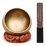 Sino Tibetano Tigela Budista Meditação - Bronze 8cm Bowl