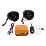 Sistema De Som Mp3 Para Motocicleta Com Alarme Fm Usb Sd