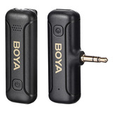 Sistema Microfone Lapela Boya By-wm3t2 M1 2.4ghz 3.5mm Preto