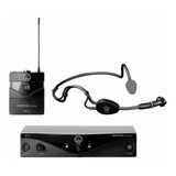 Sistema Microfone Sem Fio Headset Akg Pw Sset Sport A 45