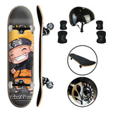 Skate Completo + Kit Proteção Unitoys