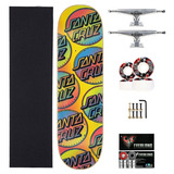 Skate Completo Profissional Santa Cruz Bowl Banks 8.37 A 8.5