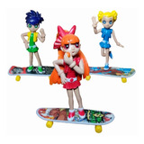 Skate De Dedo Com Bonequinha Meninas Poderosas + Brinde