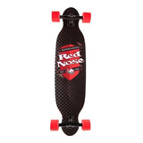Skate Longboard Mess Abec-7 Preto E Vermelho Red Nose
