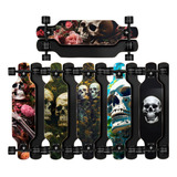 Skate Longboard Montado Roda Imp Abec 15 Pronto P Andar