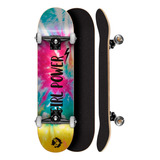 Skate Montado Profissional Cisco Feminino Tie Dye 8.0 Abec 5