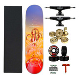 Skate Profissional Montado Truck Intruder 139 Shape Maple 8 