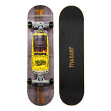 Skate Traxart Profissional Lowrider Amarelo Dz-302