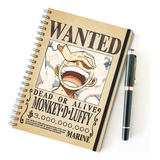 Sketchbook Caderno One Piece A5 Wanted Procurado
