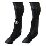 Skid Boot Caneleira Traseira Para Cavalo Boots Horse Preto