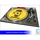 Skin Acrílico P/ Par De Toca-discos Technics Sl-1200 Mk2