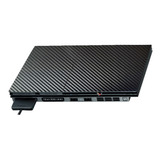 Skin Adesivo P/ Ps2 Slim Kit C/ 20 Un Fibra De Carbono Preto