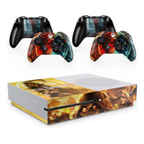 Skin Adesivo Protetor X Box One S E Controles Mortal Kombat