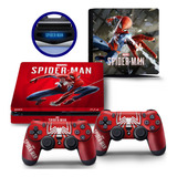 Skin Adesivo Spider-man Homem-aranha Playstation 4 Slim 
