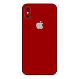 Skin Adesivo Vinil Vermelho Liso Fosco iPhone XS Max