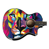 Skin Leao De Judá 19 Cristao Adesivo Guitarra Baixo Violao