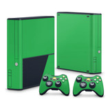 Skin Para Xbox 360 Super Slim Adesivo - Verde