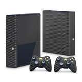 Skin Pelicula Adesiva Fibra Carbono Para O Xbox 360 Slim