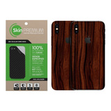 Skin Premium - Adesivo Estampa Madeira iPhone XS
