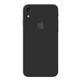 Skin Premium Fosco Preto Verso Apenas Para iPhone XR