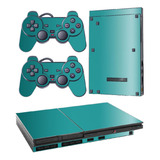 Skin Ps2 Slim R1 Compatível Playstation 2 Verde Dark